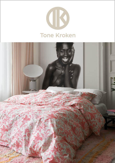 Tone Kroken katalog til soverom. Unike sengesett i topp kvalitet. Skap hotellfølelsen hjemme med crispy sengetøy fra Tone Kroken.